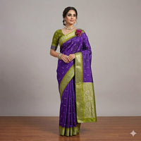 Neelambari Jacquard Border Saree