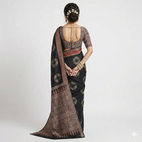 Navy blue fancy saree
