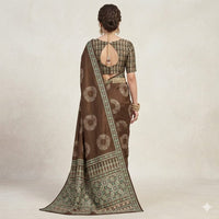 Navy blue fancy saree