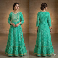 Leheriya Printed Long Frock