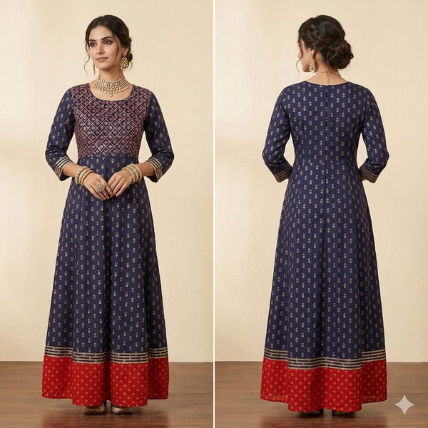 Neela Saanvi Cotton Long Frock