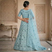 Neel Aabha Net Lehenga Set
