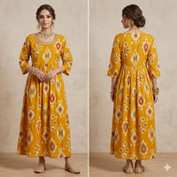 Kanak Ikat Flare Dress.