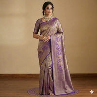 Blue Zariya Pattu Saree