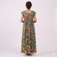 Meadow Bloom Cotton long Nighty