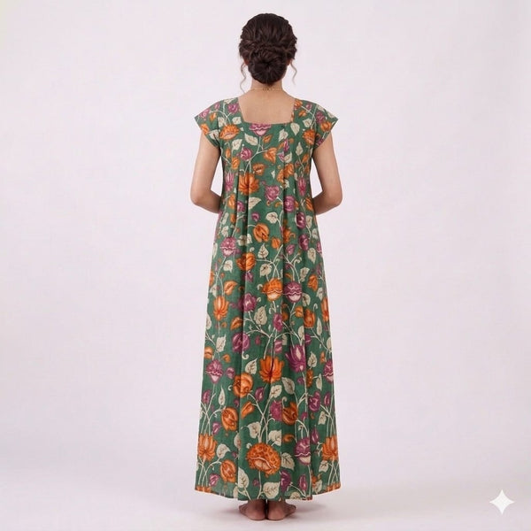 Meadow Bloom Cotton long Nighty