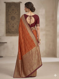 Sindhoora Rekha Kanjeevaram Saree