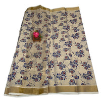 Ivory Blosom Kasuvu Saree