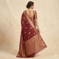 Gulabi Chandra Rekha Saree
