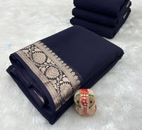 Ruby Zari Floral Saree