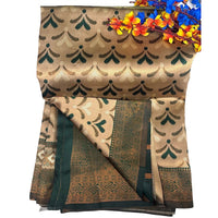 Earthy Aura Lenin Blend Saree