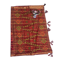 Maroon Majestic Cotton Saree