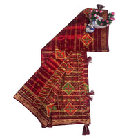 Maroon Majestic Cotton Saree
