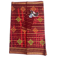 Maroon Majestic Cotton Saree