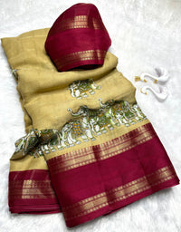 ROyal procession saree