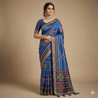 Maroon Majestic Cotton Saree