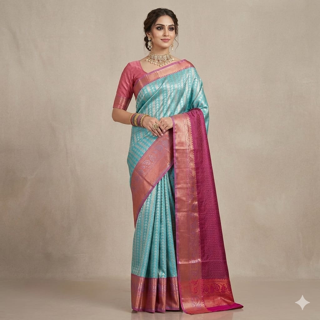 Neelaara Rose Saree
