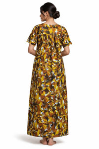 Womens Printed Cotton long Nighty