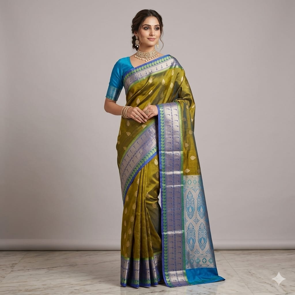 Neelambara Haritha Piathani Saree