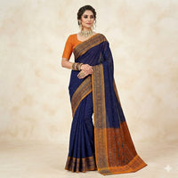 Neelamaya Rekha Sambalpuri Saree