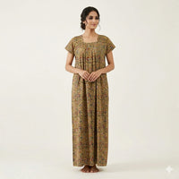 Short Empire -Cut Cotton Long Nighty