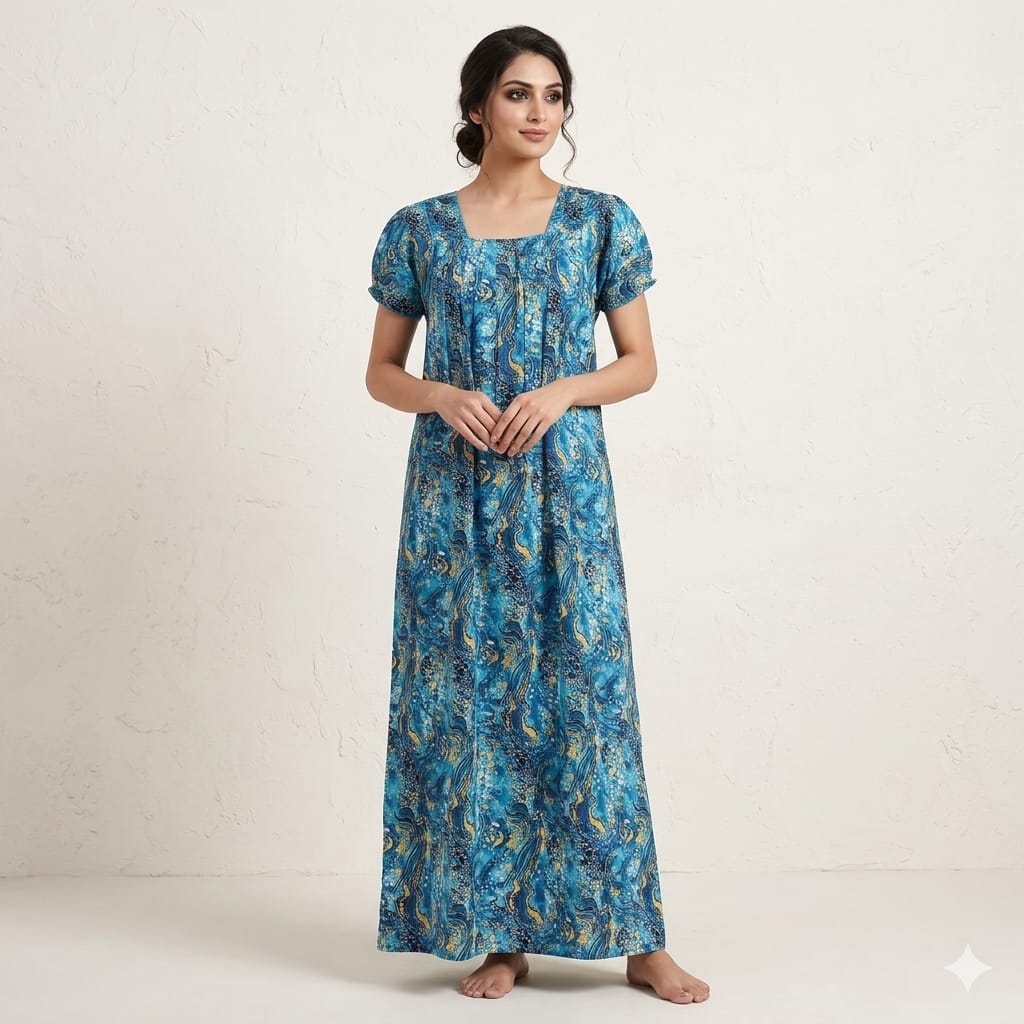Ocean Wave Comfort Long Nighty
