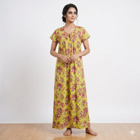 Peach Blossom Comfort Long Nighty