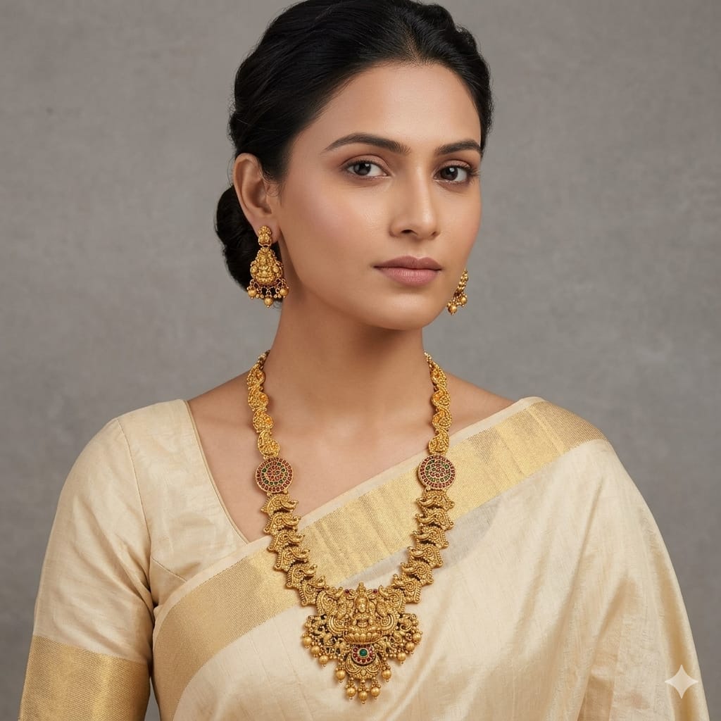 Heritage Temple Bridal Necklace Set