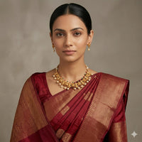 Navya Pearl Heritage Choker Set