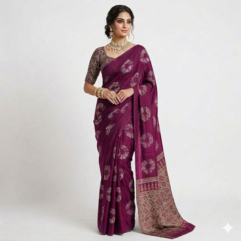 Bandhini Soft Silk Saree