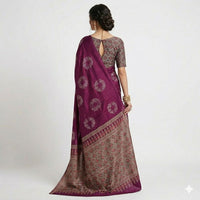 Navy blue fancy saree