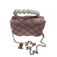 Kids Mini Quilted Pearl Handle Sling Bag