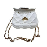 Kids Mini Quilted Pearl Handle Sling Bag