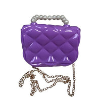 Kids Mini Quilted Pearl Handle Sling Bag