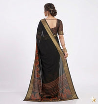 Indigo leafloom Saree