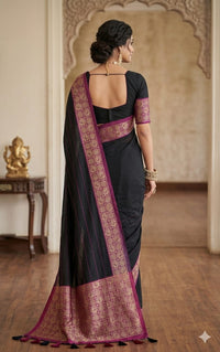 Ruhini Black Naryanpet Sarees