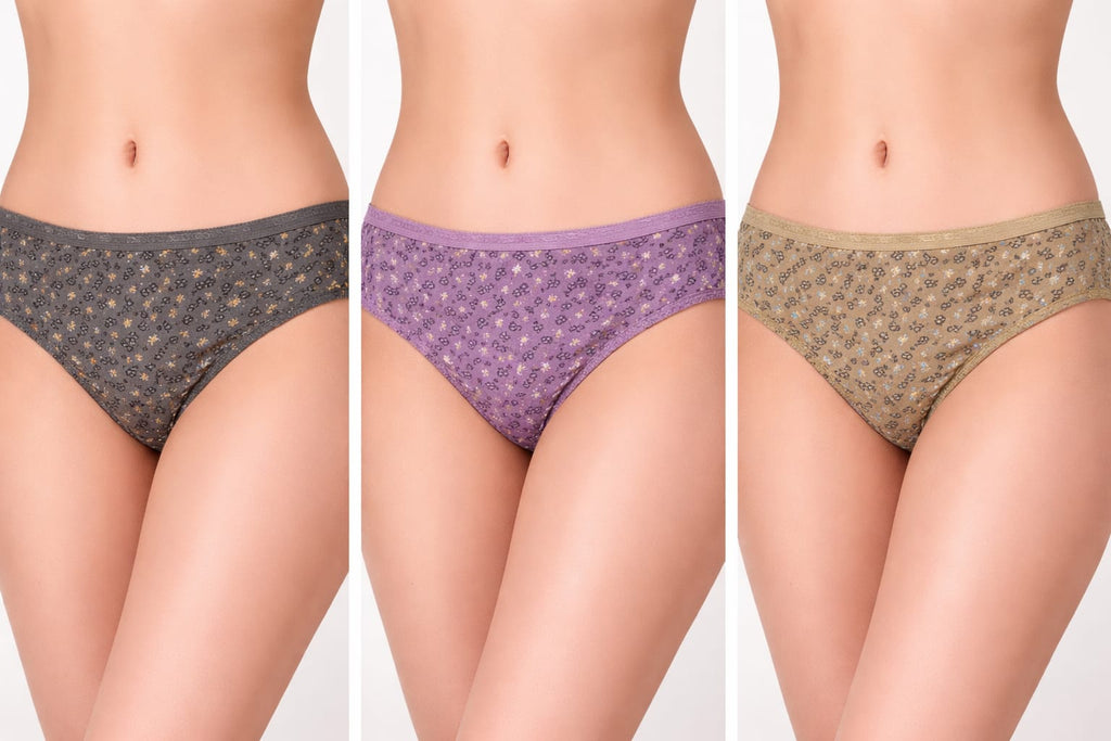 Daisy Dee brand women's printed cotton hipster panties.