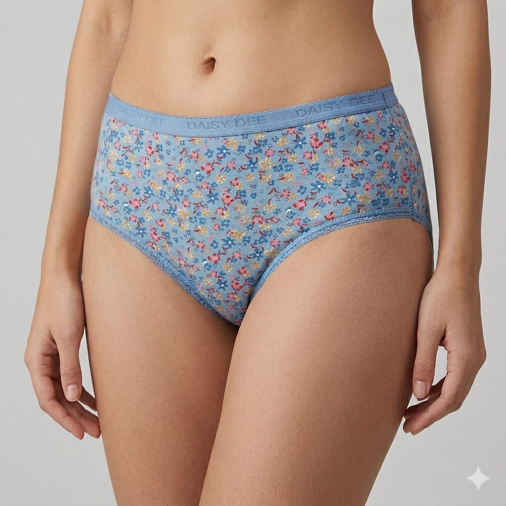 Azure Bloom Comfort Brief