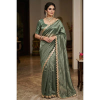 Silver Mist Grace Saree.