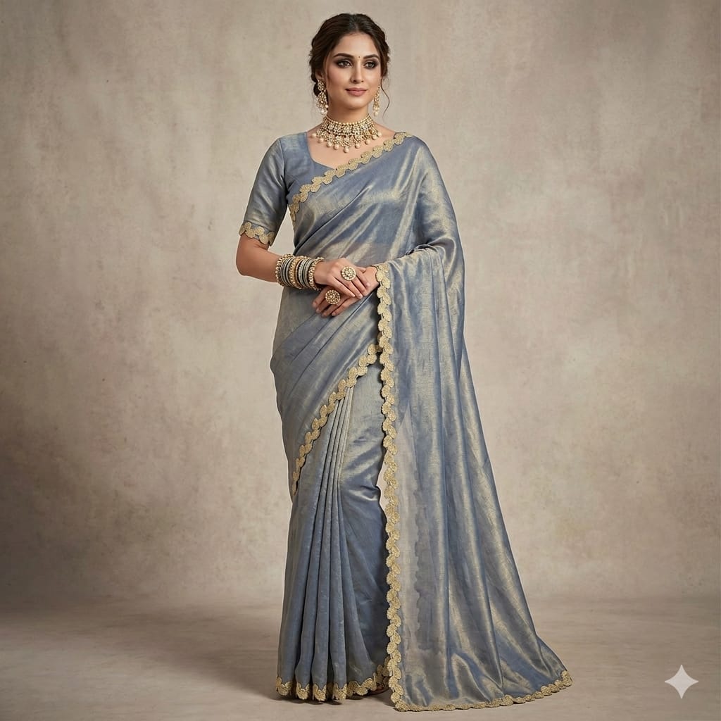 Blue Wishper Elegance Saree.