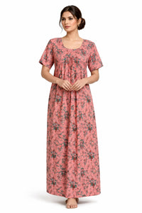 Peach Blossom Comfort Long Nighty
