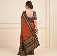 Neelika Rust indgo Saree