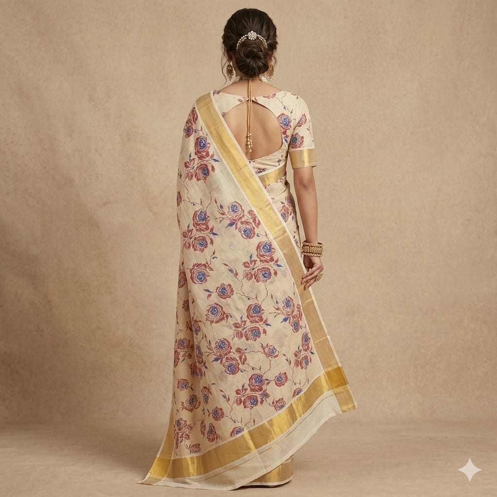 Gulbhar Grace Kasuvu Cotton Saree