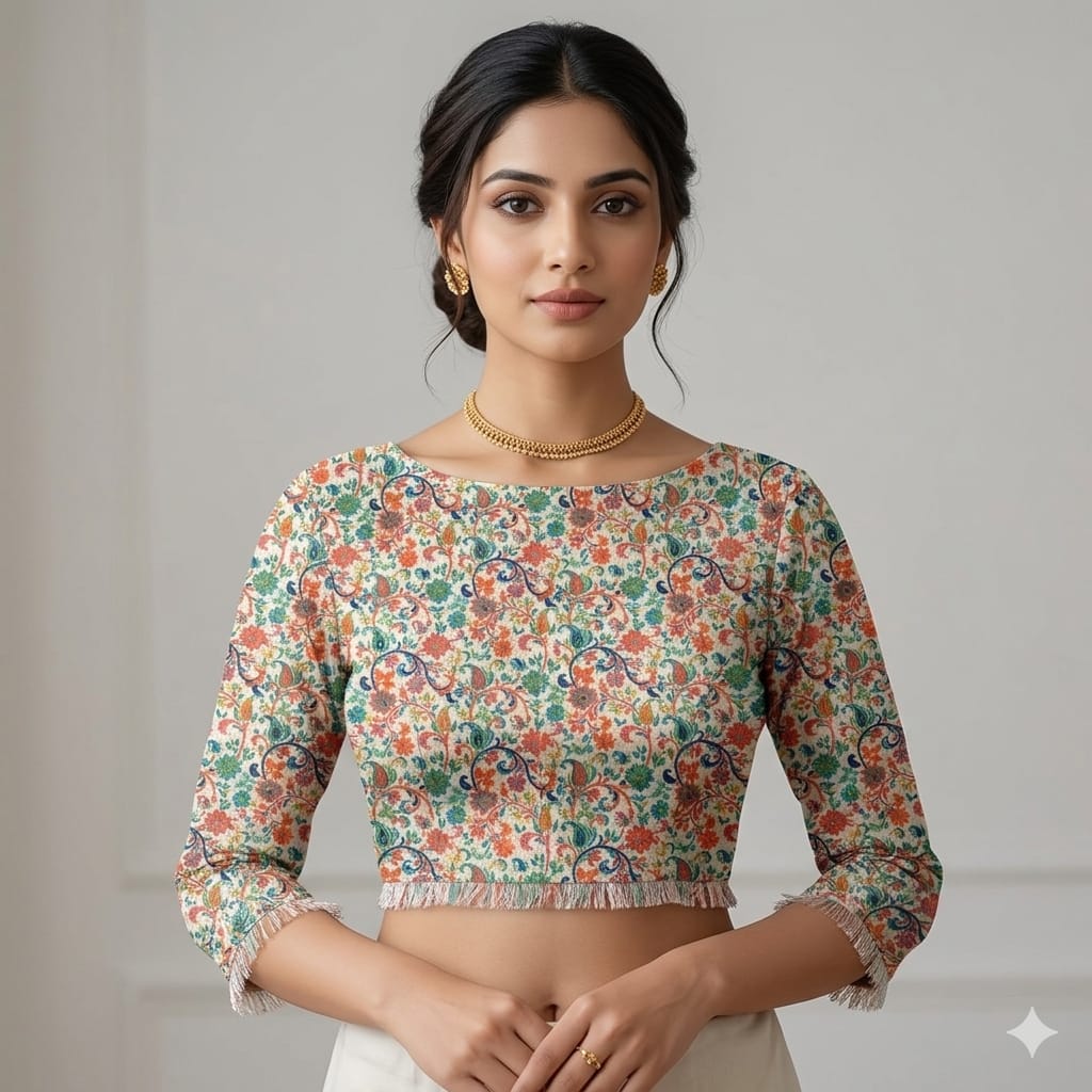 Garden Whirl Unstitched Blouse Piece