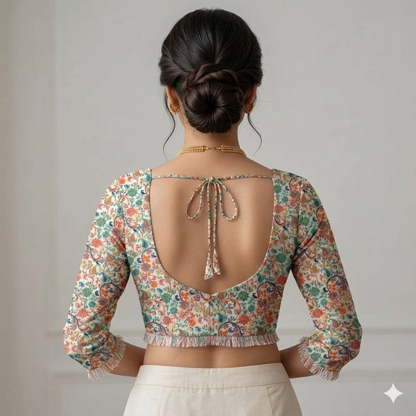 Garden Whirl Unstitched Blouse Piece