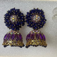 Traditional Beaded Jhumka Earrings