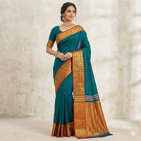 Neelambara Narayanpet Heritage Saree