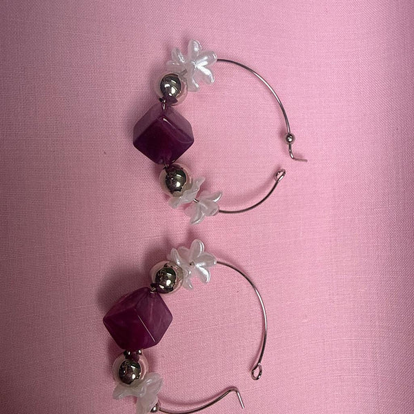 Floral Arc Earrings