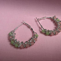 Petal Charm Hoop Earrings