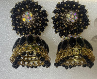 Traditional Beaded Jhumka Earrings
